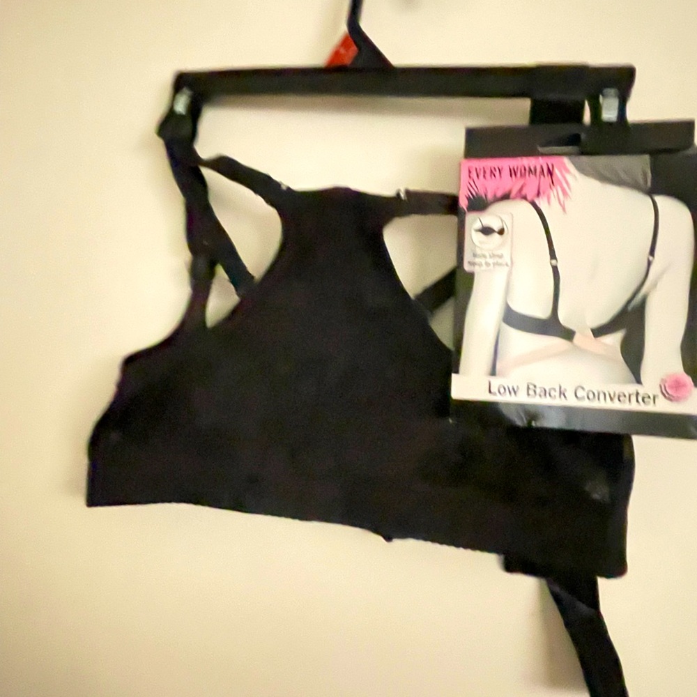 Black Low Back Converter Bra